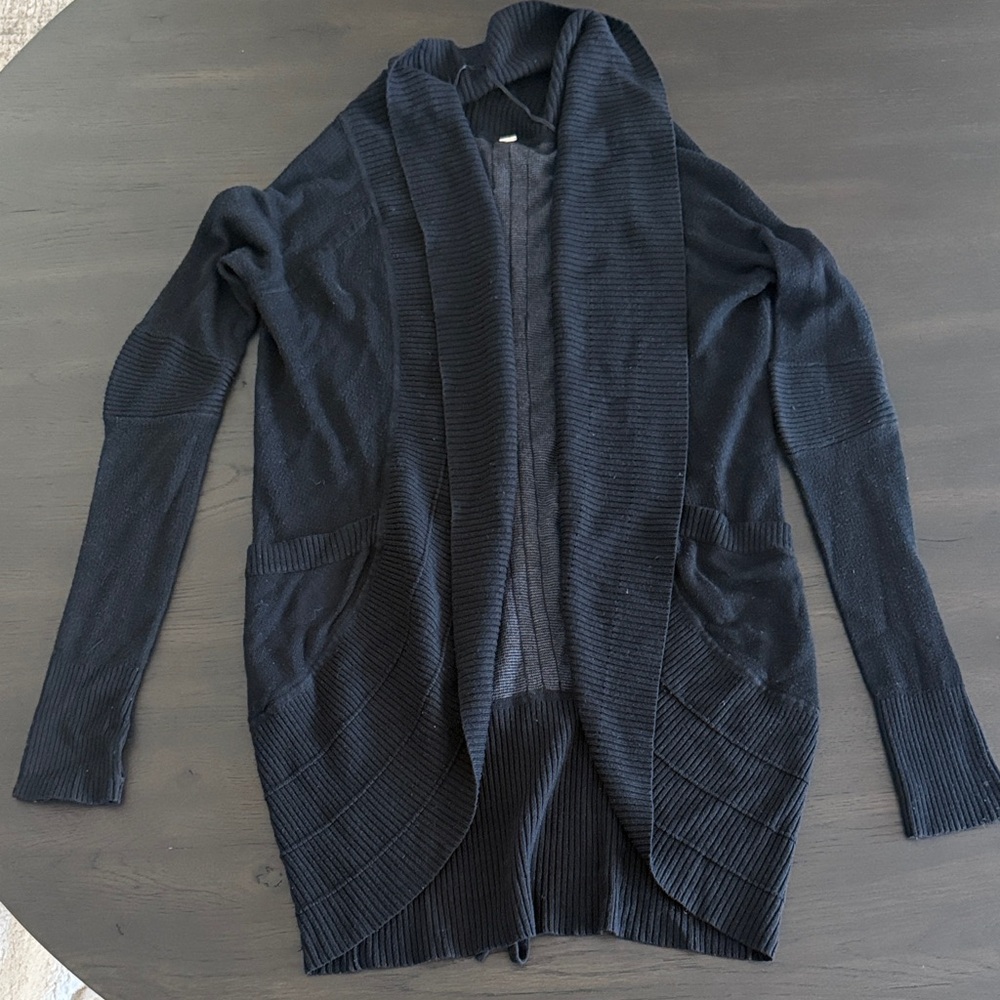 lululemon athletica Open Front Cardigan black